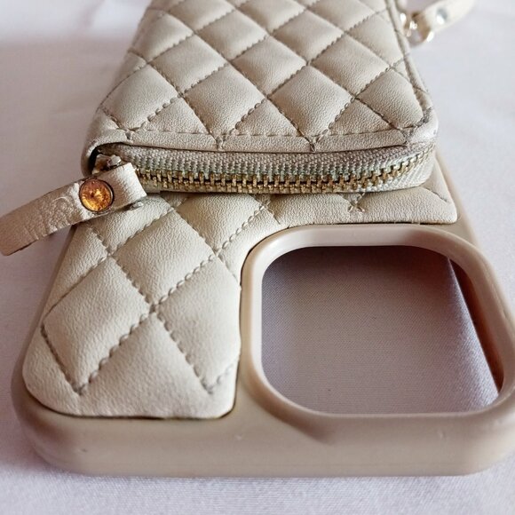 Lameeku Crossbody Tan Faux Leather Wallet Case For iPhone 13 Pro Max - Picture 4 of 10